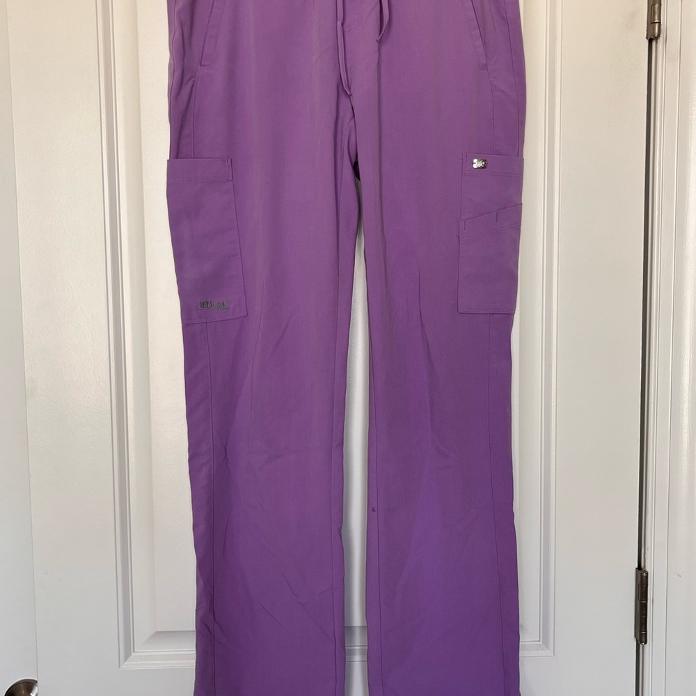 Grey's Anatomy Purple Signature Scrub Pants‎ by Barco Size Small